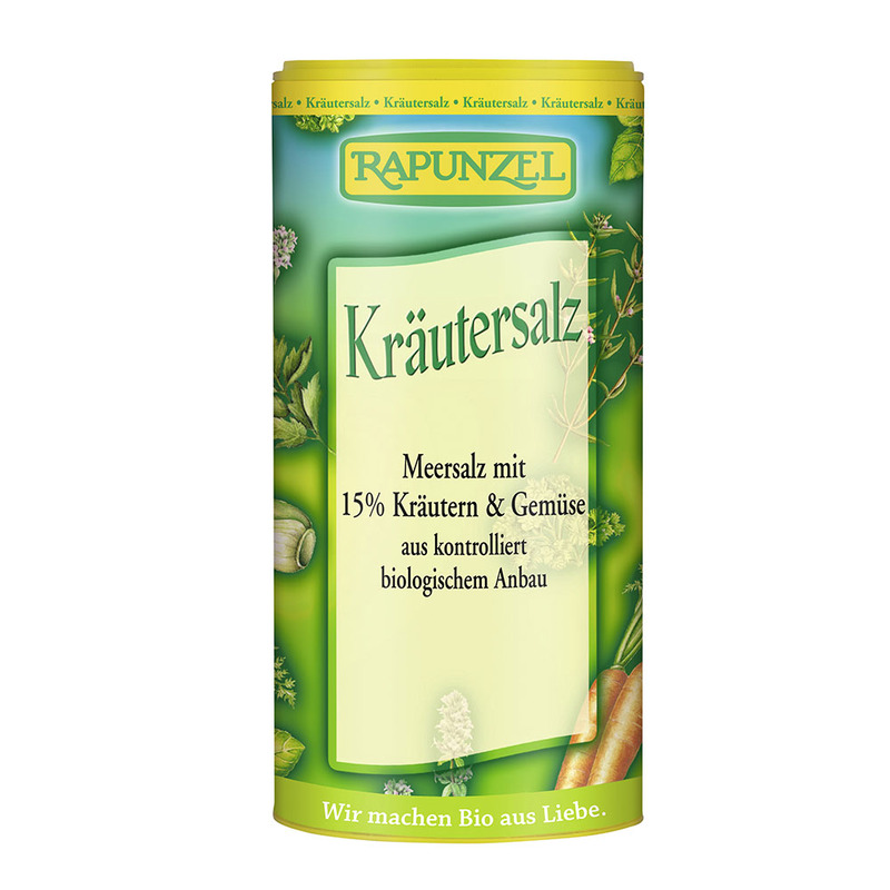 БИО Морска сол с 15% билки и зеленчуци Rapunzel 125 гр.