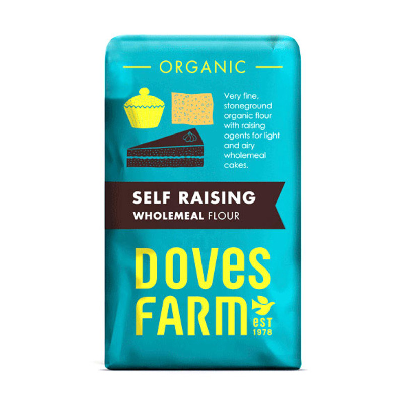 БИО Пълнозърнесто брашно с набухвател Doves Farm 1 кг.