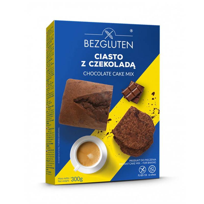 Шоколадов кекс микс Без глутен Bezgluten 300 гр.