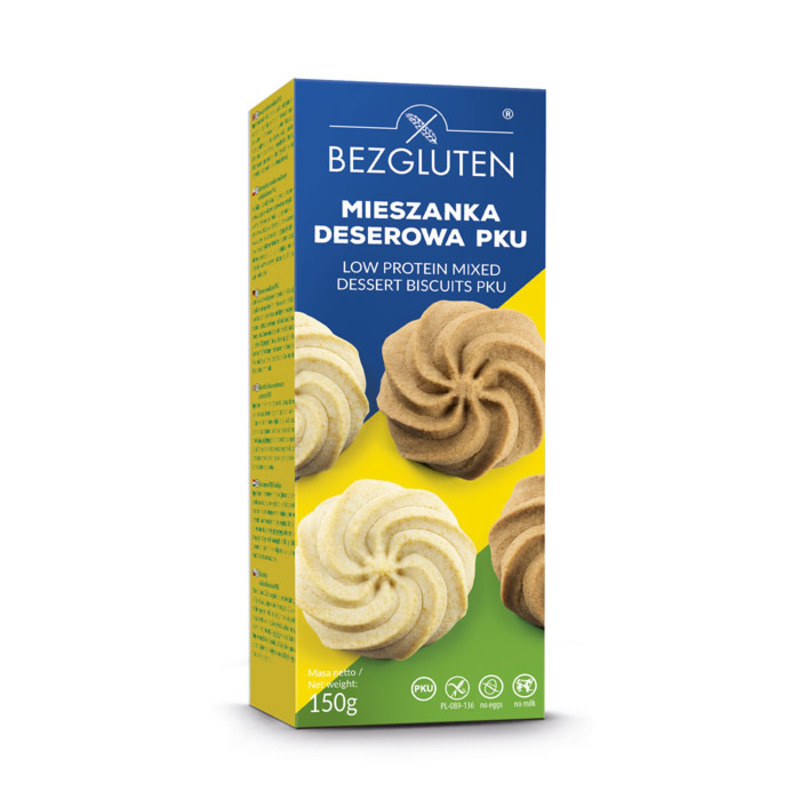 Десертни бисквити Без глутен, мляко и яйца Bezgluten 150 гр.