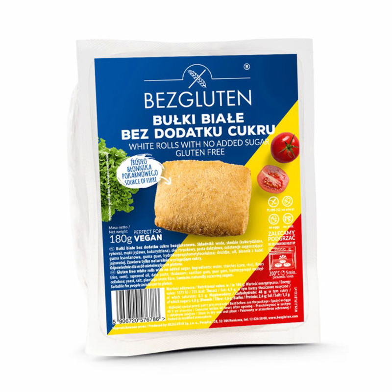 Бели питки Без добавена захар и без глутен Bezgluten 180 гр.