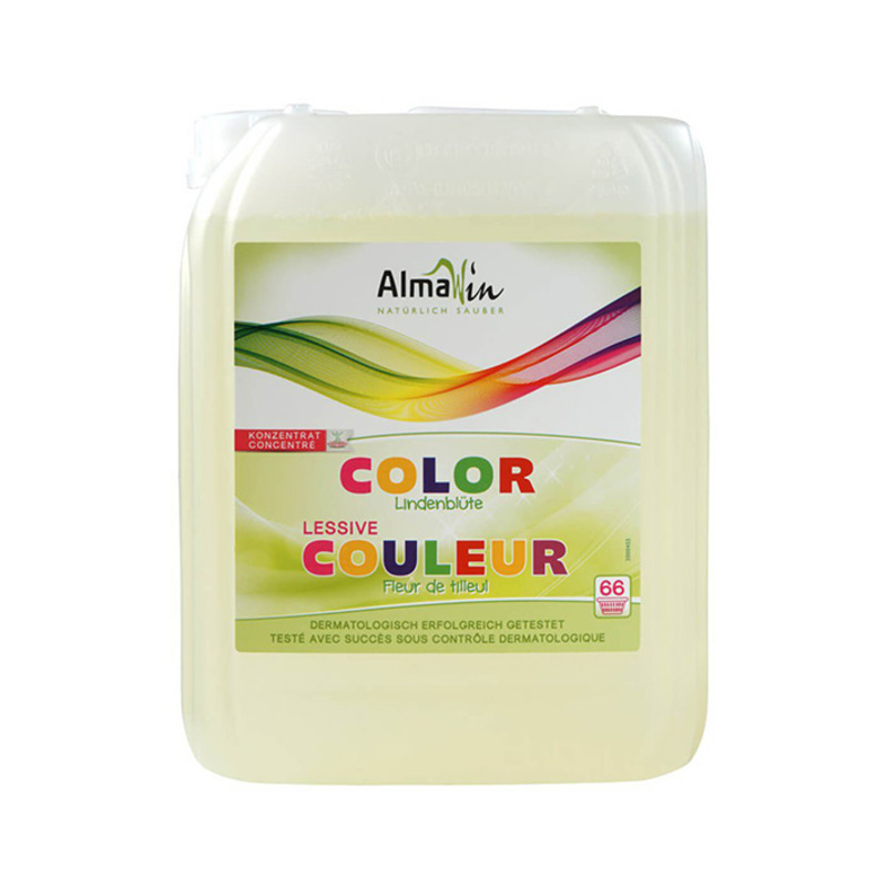 БИО Течен перилен препарат за цветни дрехи AlmaWin 5л.